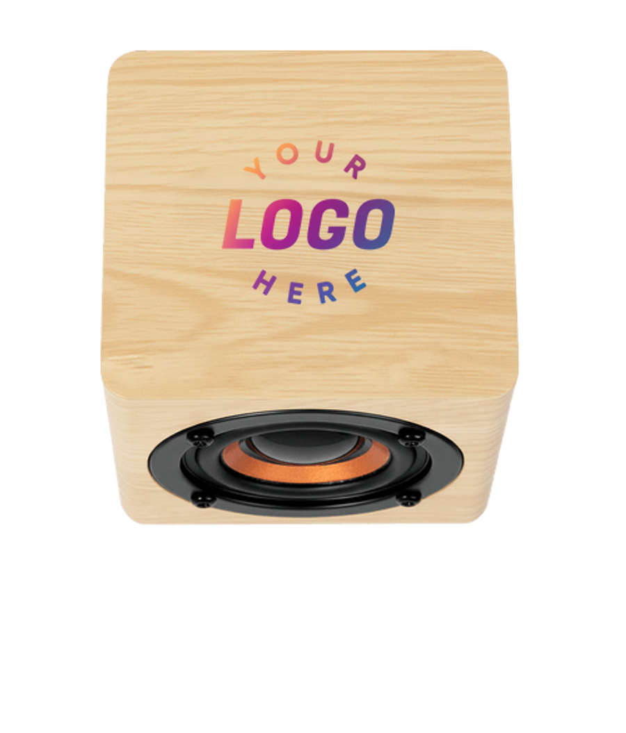 Full Color Skinny Dip Wireless Bluetooth Speaker in Bamboo