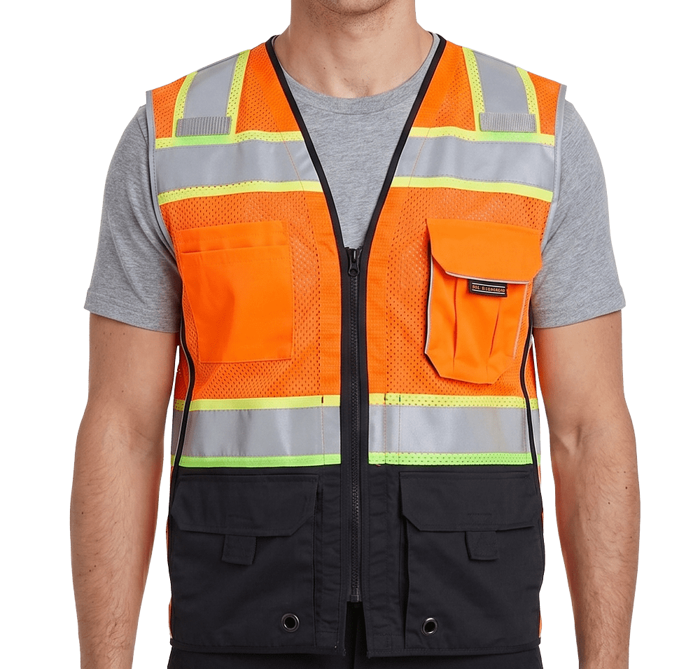 Kishigo Black Series® Black Bottom Class 2 Safety Vest-default