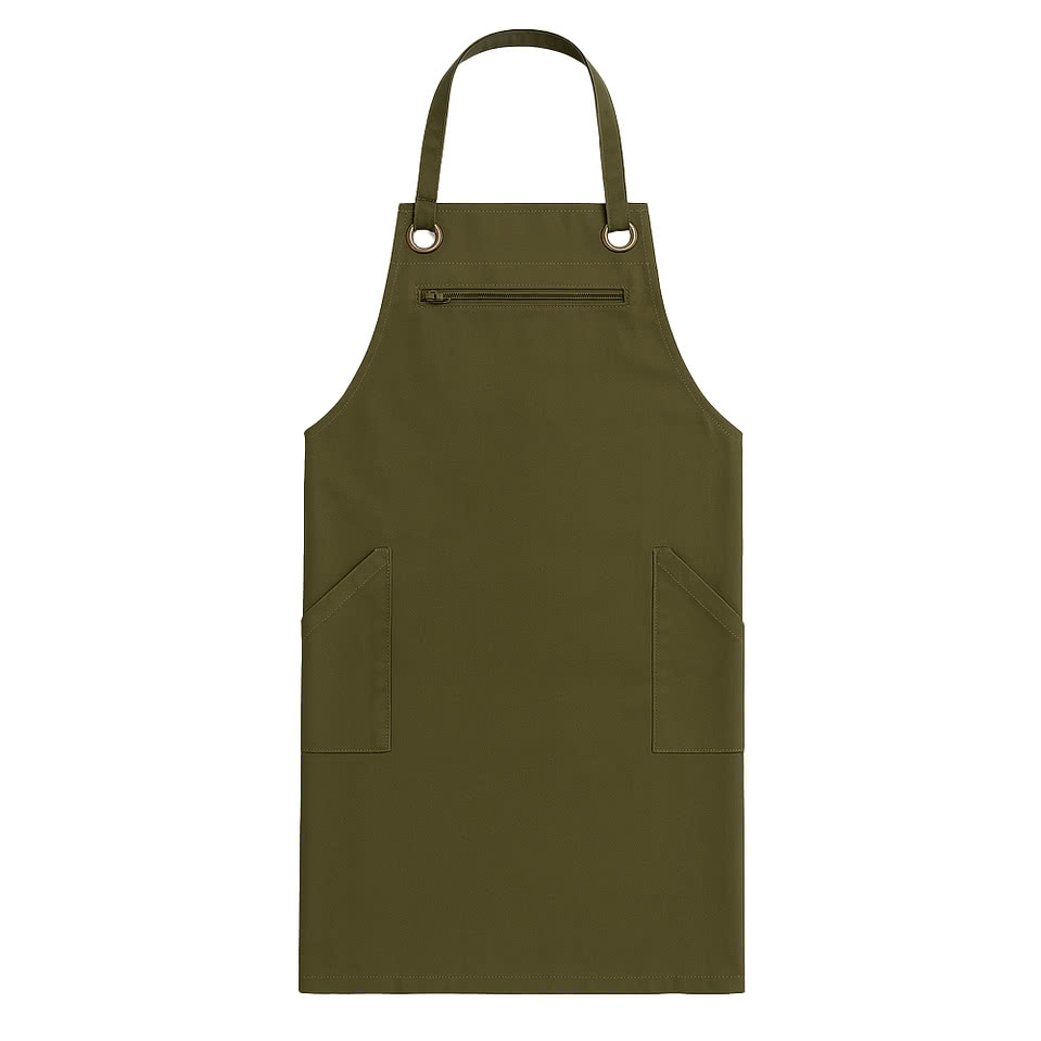 Artisan Collection Barley Full Length Three-Pocket Apron - Embroidered