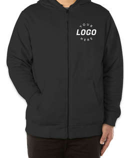 Harriton ClimaBloc Heavyweight Zip Hoodie - Color: Black