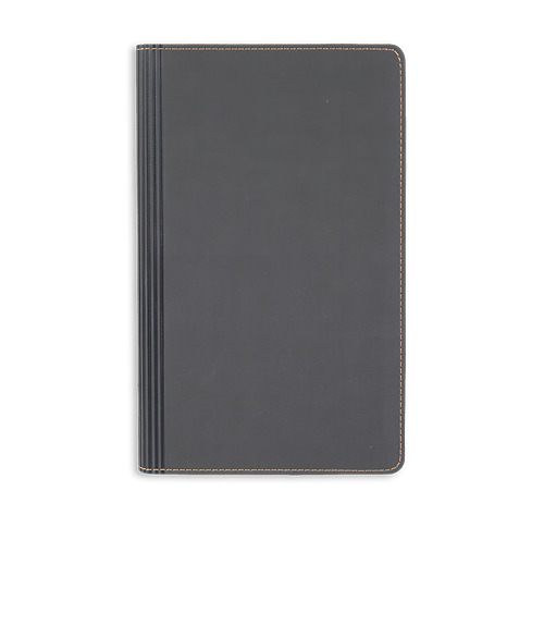 Castelli Debossed Vegan ECO Medio Lined Hard Cover Notebook in Gray