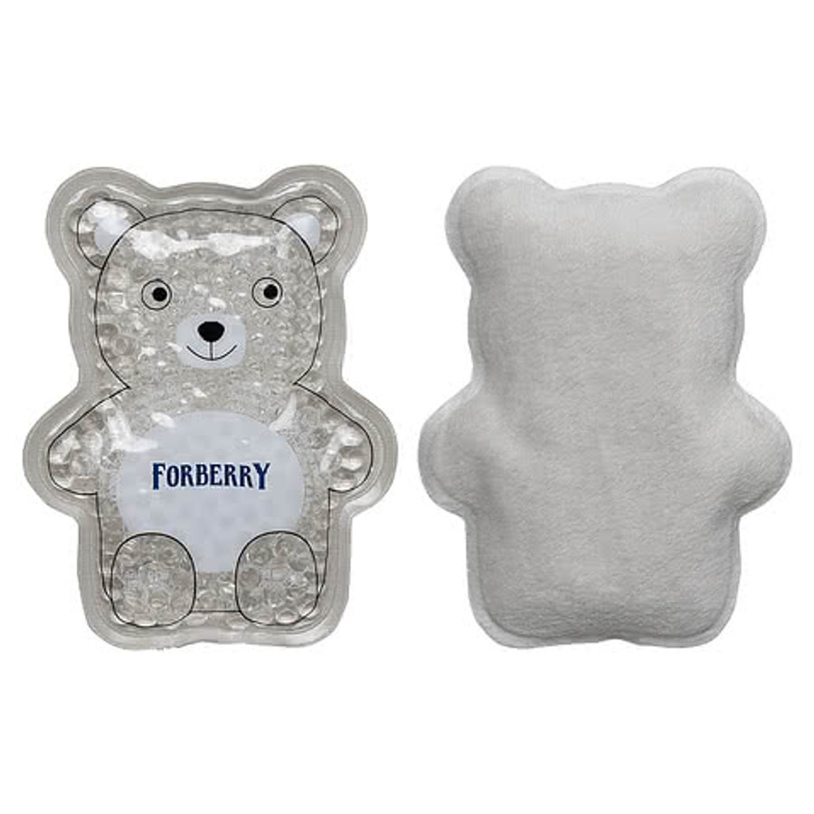 Plush Bear Aqua Pearls Hot/Cold Pack in Gray
