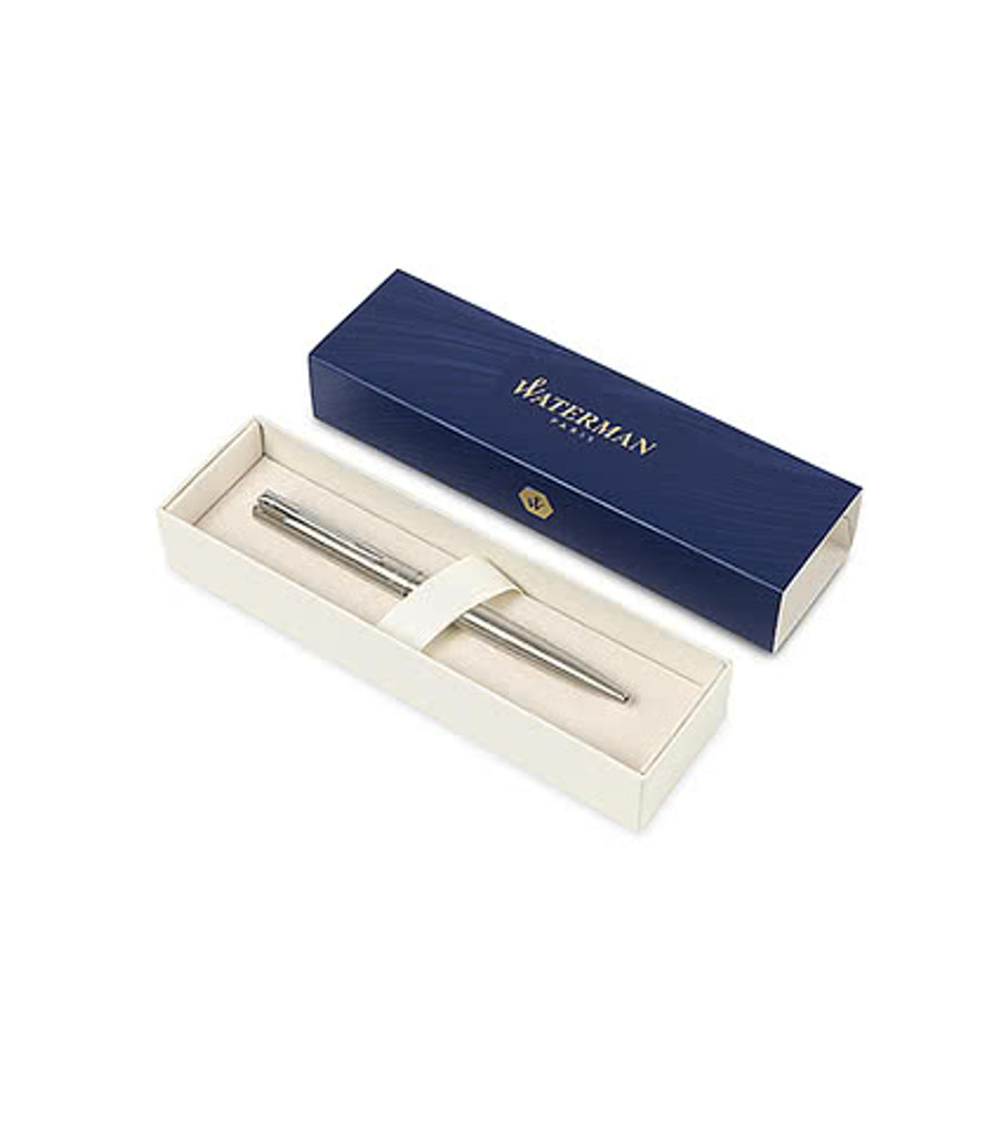 Waterman Allure Rollerball Pen (black ink) in Chrome - Silver Trim