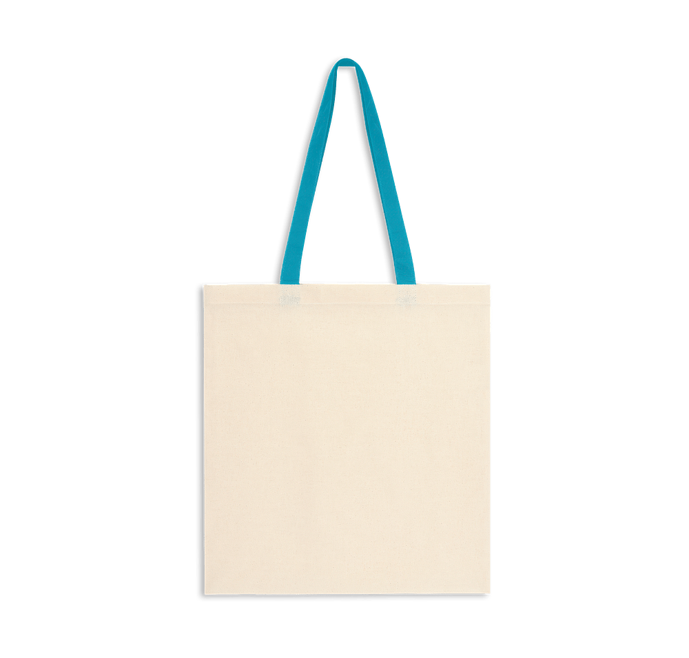 Full Color Penny Wise Medium Cotton Canvas Tote Bag-default