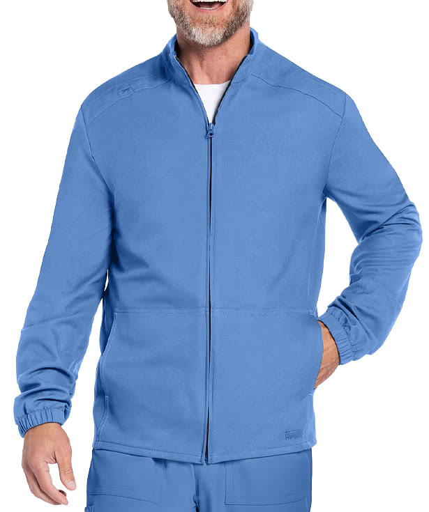 Cherokee Workwear Originals Ultra 2-Pocket Zip Front Scrub Jacket