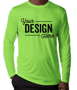 Sport-Tek Competitor Long Sleeve Performance Shirt - Color: Lime Shock