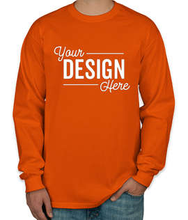 Canada - Gildan Ultra Cotton Long Sleeve T-shirt - Color: Orange