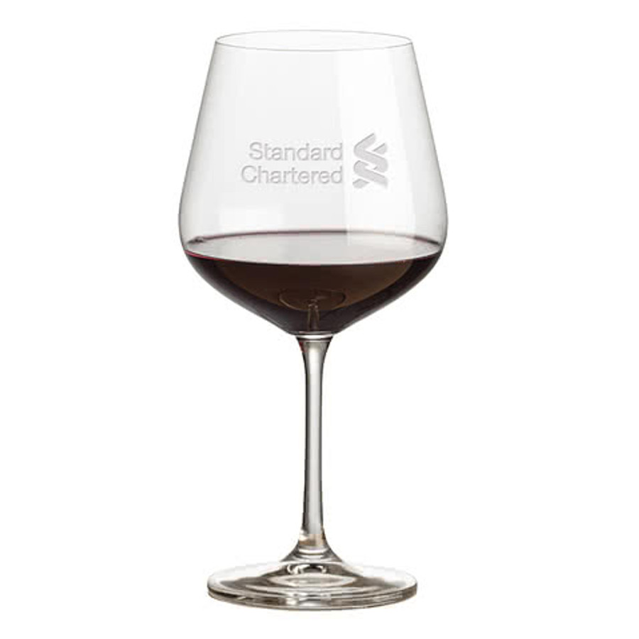 Laser Etched 20 oz. Laurent Red Wine Glass in Clear