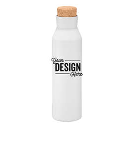 20 oz. Copper Vacuum Insulated Water Bottle with Screw-on Lid - Color: White