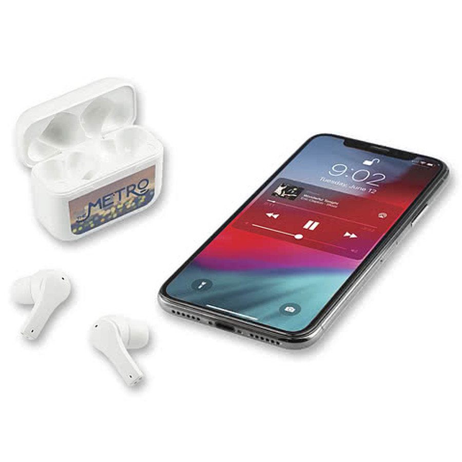 Synergy True Wireless Auto Pair Earbuds with ENC in White