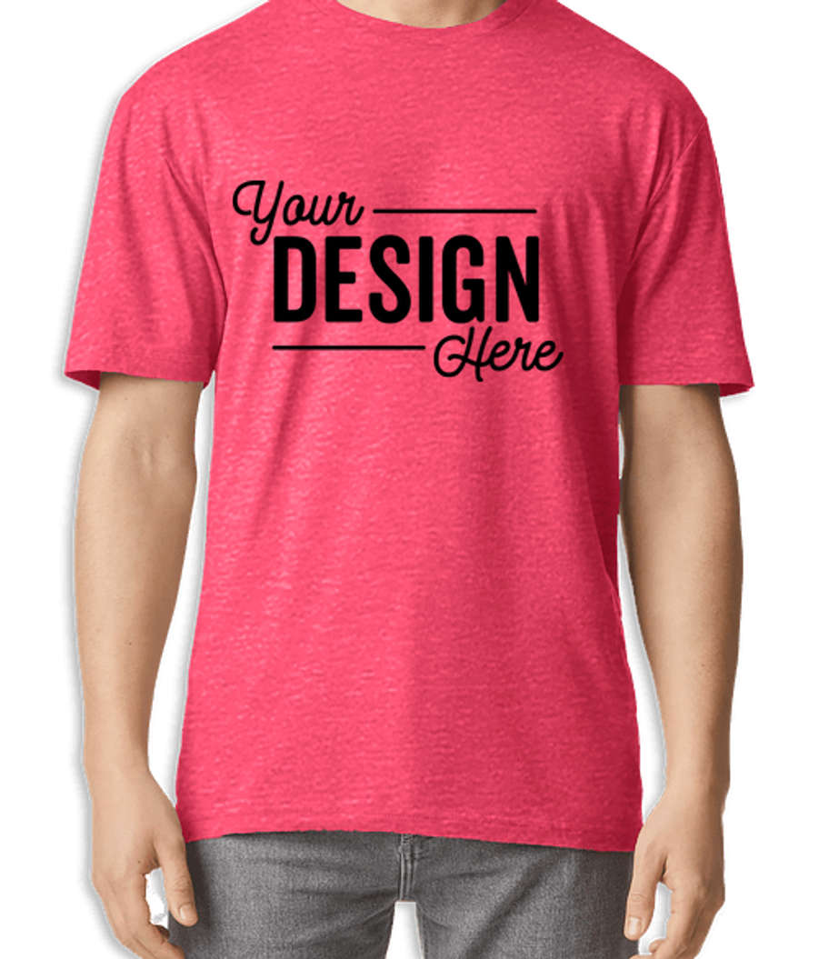 Gildan Lightweight Cotton T-shirt in Heather Red