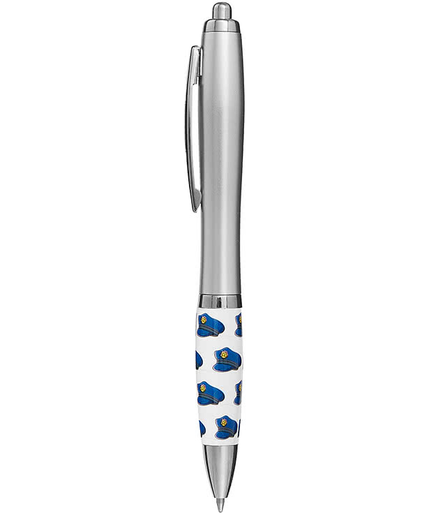 Police Officer Hat Ballpoint Pen (black ink)