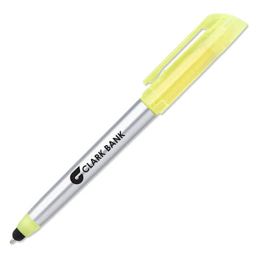 Trilogy 3-in-1 Highlighter and Stylus Pen (black ink)