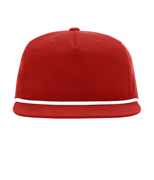 Richardson Umpqua UPF 50+ Rope Performance Baseball Hat - Embroidered in Red / White