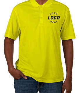 Clique by Cutter & Buck Spin Eco Performance Pique Polo - Embroidered - Color: Hi-Vis Yellow