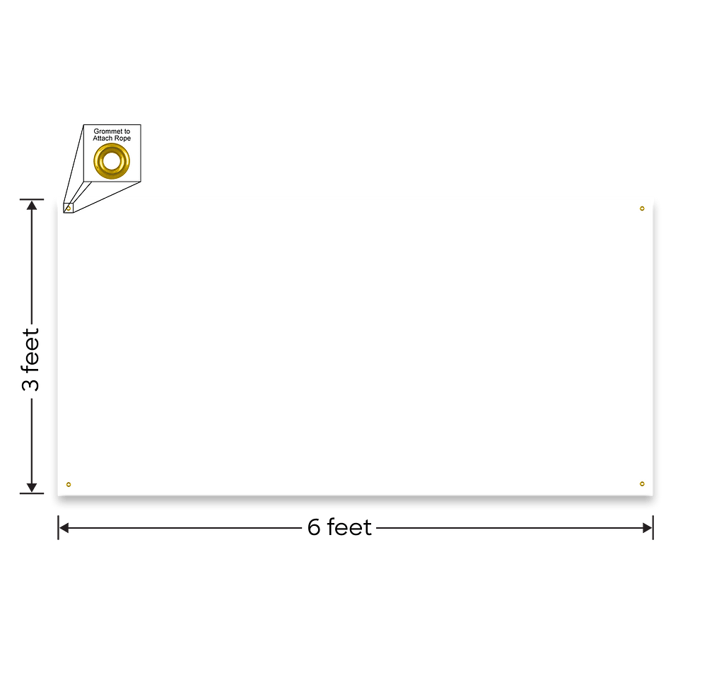 Full Color 6' x 3' Vinyl Banner-default