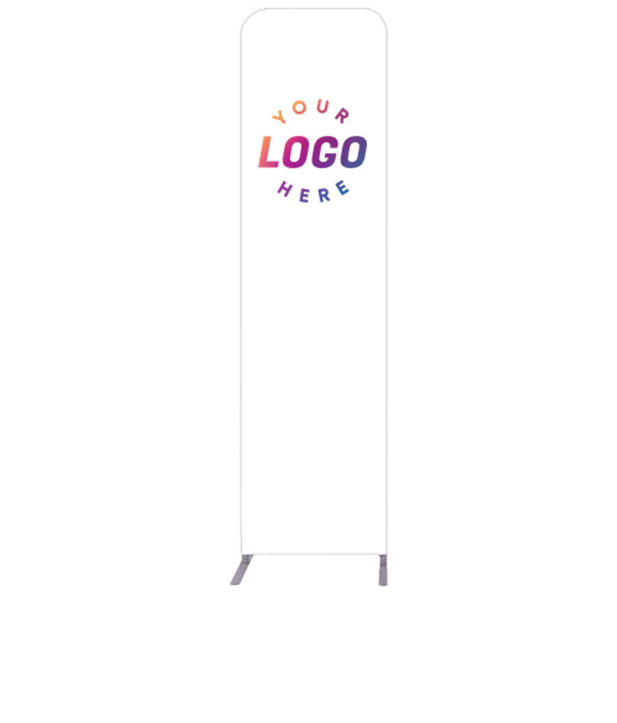 Full Color 24.5" x 91.25" Eurofit Straight Wall Display Kit in White