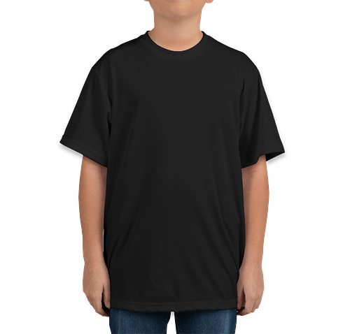 Team 365 Youth Zone Performance Shirt in Black