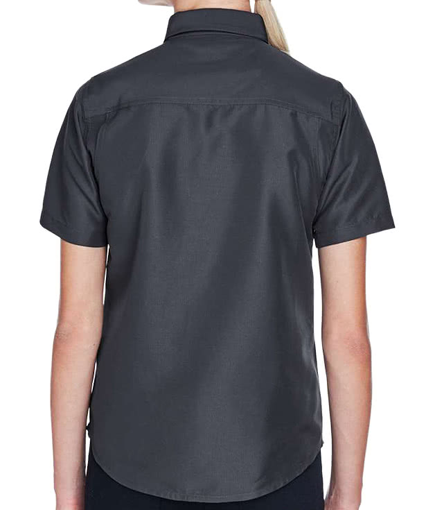 Harriton Women's Key West Performance Short Sleeve Staff Shirt