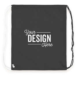 Spirit Two-Tone Drawstring Bag - Color: Black / White