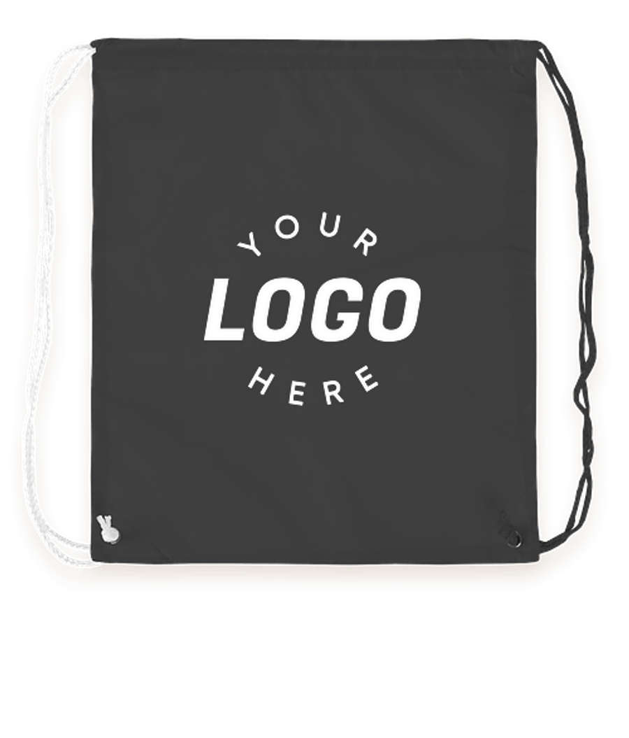 Spirit Two-Tone Drawstring Bag in Black / White
