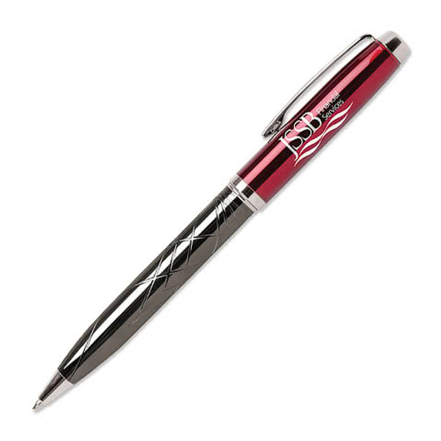 Laser Engraved Guillox 9 Metal Ballpoint Pen (black ink) in Blue