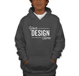 Gildan Youth Midweight 50/50 Pullover Hoodie - Color: Charcoal