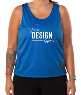 Augusta Women's Mesh Reversible Pinnie - Color: Royal / White