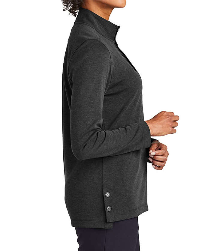 Brooks Brothers Women’s Mid-Layer Stretch Half Button Sweatshirt