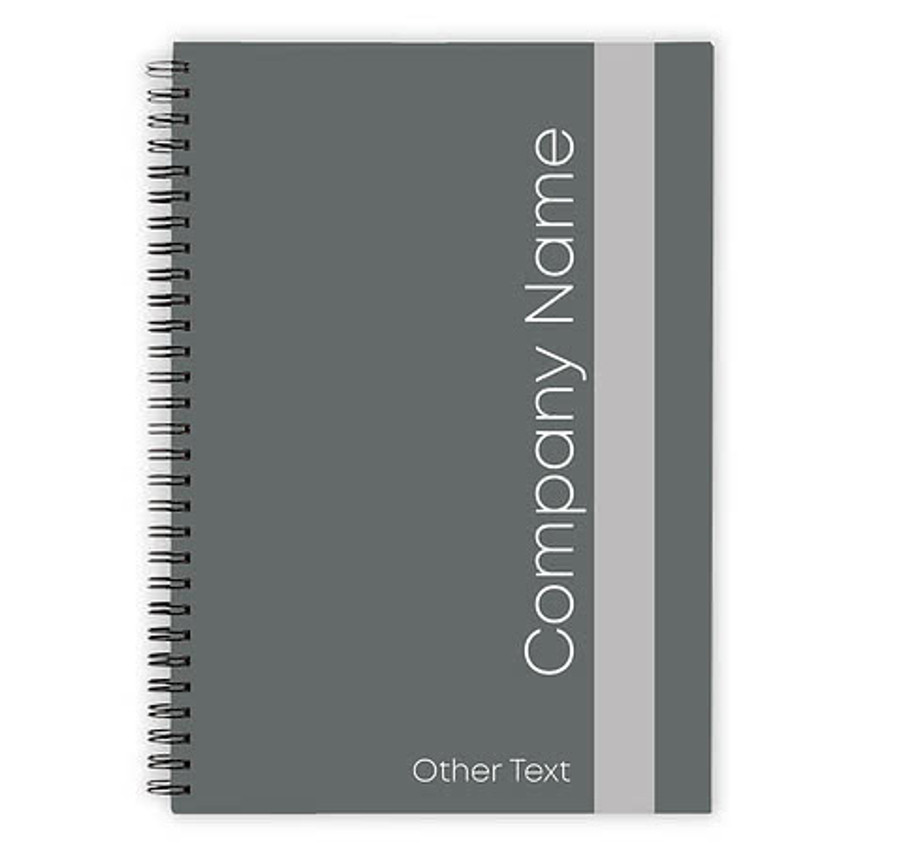Vertical Title JournalBooks ® Spiral Notebook in Black