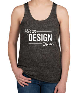 Alternative Apparel Women's Slim Fit Tri-Blend Racerback Tank - Color: Eco Black