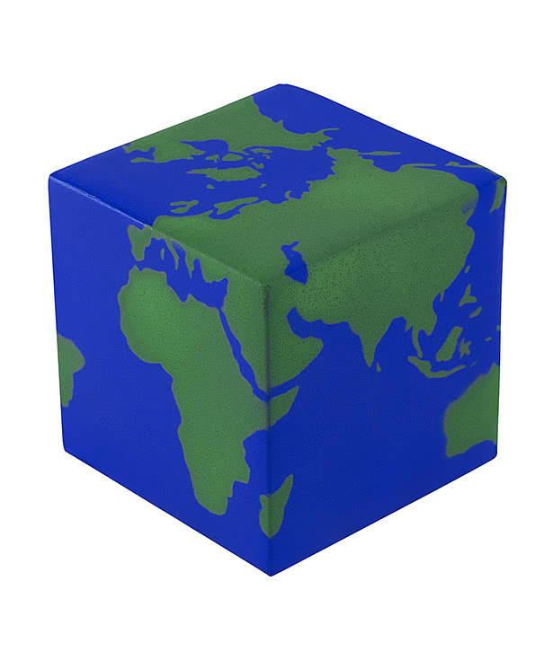 Earth World Cube Stress Reliever
