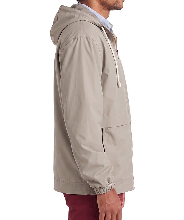 Custom Weatherproof Vintage Hooded Rain Jacket - Design Rain