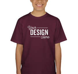 Canada - Gildan Youth 100% Cotton T-shirt - Color: Maroon
