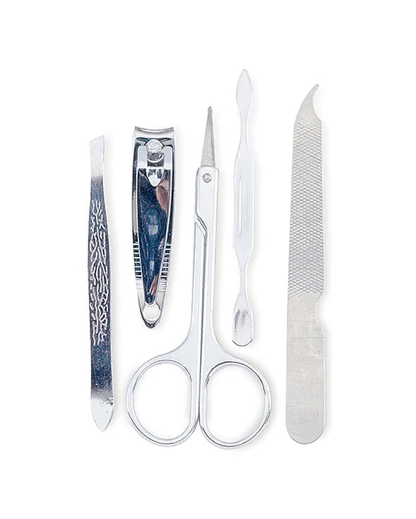 Clear 5 Piece Manicure Set with Pouch