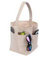 Garden 6-Pocket Reversible Cotton Canvas Tote Bag