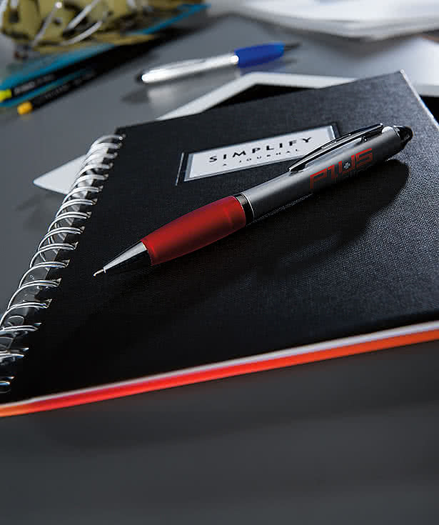 Ion Silver Recycled Stylus Pen (black ink)