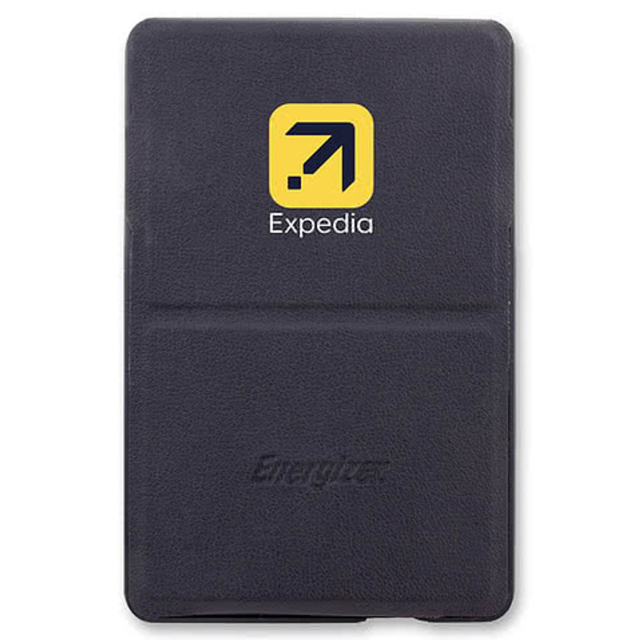 5,000 mAh Energizer Mag-N-Kick Wireless Power Bank and Phone Stand in BLACK