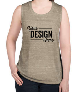 Bella + Canvas Women's Flowy Muscle Tank - Color: Stone Marble