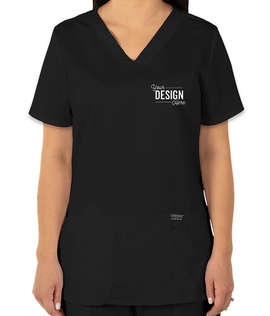 Cherokee Workwear Revolution Women's V-Neck Scrub Top - Color: Black