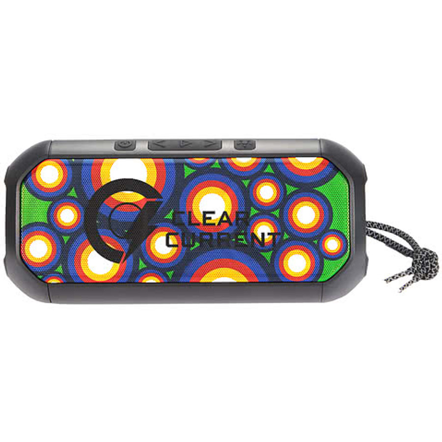 Full Color Beat Block Outdoor Bluetooth Party Speaker in Black