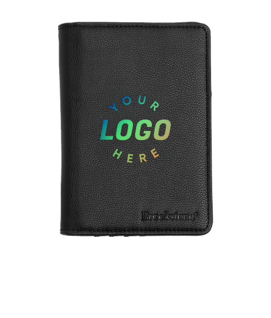 Full Color Brookstone RFID Passport Wallet in Black