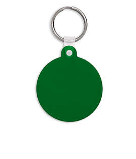 Circle PVC Keychain - Color: Translucent Green