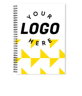Triangles JournalBooks ® Spiral Notebook - Color: Yellow