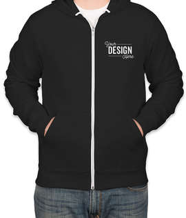 Canada - Bella + Canvas Ultra Soft Zip Hoodie - Color: Black