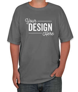 Hanes Tall Beefy-T Crewneck T-shirt - Color: Smoke Grey