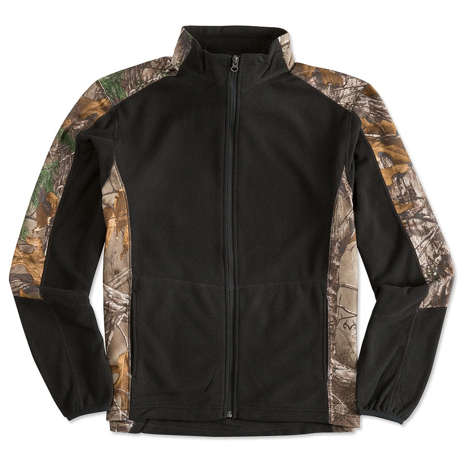 Port Authority Camo Full Zip Microfleece Jacket