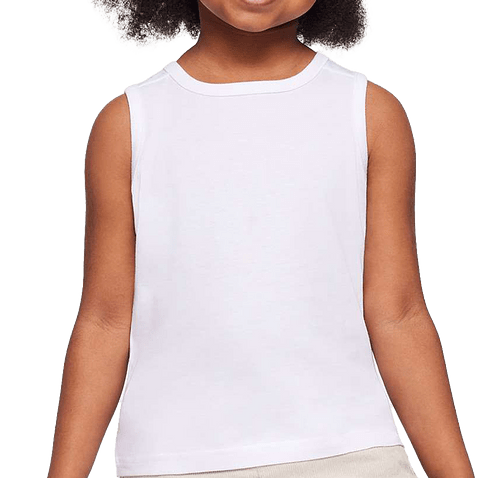 Rabbit Skins Toddler Fine Jersey Tank Top in White