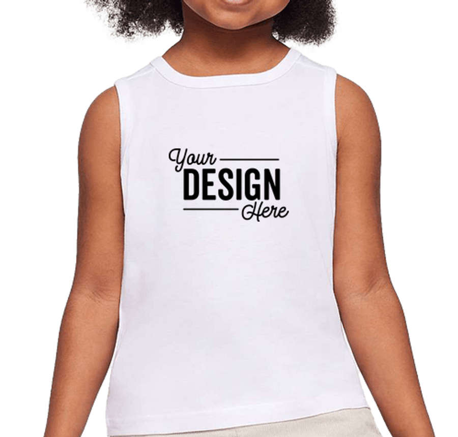 Rabbit Skins Toddler Fine Jersey Tank Top in White