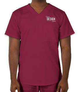 Cherokee Workwear Revolution One-Pocket Scrub Top - Color: Wine